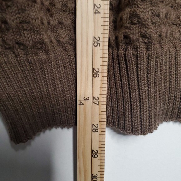 Tricots St Raphael Sweater Mens X-Large Brown Waffle Pullover Casual - Picture 7 of 7